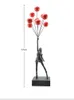 Obiekty dekoracyjne figurki artystyczne balon girl statua Banksy Flying rzeźba