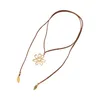 Choker Gold Silver Color Dragonflies Flower Heart Star Pendant Necklace Long Rope