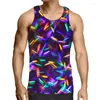 Camisetas sin mangas para hombre 2023 moda divertida impresa 3D chaleco hombres verano Casual Harajuku Streetwear Cool cómodo gimnasio ropa