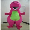 2018 Discount factory Profession Barney Dinosaur Mascot Costumes Halloween Cartoon Adult Size Fancy Dress290h