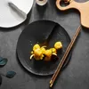 Plates Japanese Special-shaped Ceramic Plate Modern El Restaurant Serving Tray Dinner Tableware Molecular Cuisine Cold Dishes