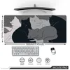 Kawaii Cat Mouse Pad Large Cute Mousepad Gaming Keyboard Mousemat Mat On Table Anti-slip Carpets Waterproof Desk Mats 90x40cm