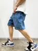 Männer Jeans Japanische Streetwear Trendy Lose Gerade Denim Shorts Männer Kleidung Sommer Haruku Vintage Hohe Qualität Casual Männlich