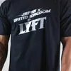 T-shirt da uomo T-shirt da palestra da corsa T-shirt da uomo in cotone Fitness T-shirt a maniche corte allentata T-shirt sportiva da bodybuilding Abbigliamento moda estiva L230713