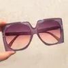 Sunglasses Wholesale Vintage Oversized Square For Women Gradient Elegant Black Brown Sun Glasses Female Uv400 Shades Men Eyewear 230714