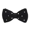 Bow Ties Men Polka Dots Tie Wedding Party Pre-tied Bowtie Adjustable BWTQN20003