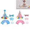 Vêtements pour chiens décorations de fête fournitures d'anniversaire cadeau significatif avec chapeau et nœud papillon pour petits chiens moyens