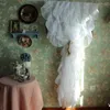 Curtain Tulle Curtains Modern For Living Room Window Ruffled Store Cafe Decoration White