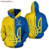 Men's Hoodies Sweatshirts Men's Socks New Ukrainian Shield Coat Hoodie Jacket Men's Flag of Ukraine Football Print Zipper Sweatshirt Unisex Top Custom S-7XL Z230717