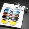 Sunglasses VCKA Customized Myopia Hyperopia Magnetic Clip Polarized Sunglasses Prescription Glasses Diode for Women 2023 NewCat Eyewear Z230714