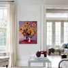 Handgjorda konstverk dukmålningar av Claude Monet Bouquet of Sunflowers Modern Art Kitchen Room Decor