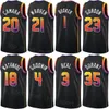 Print Heren Dames Basketball Eric Gordon Jersey Toumani Camara 20 Bradley Beal 3 Goodwin 4 Yuta Watanabe Kevin Durant 35 TJ Warren 21 Darius Bazley 55 Devin Booker 1