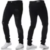 Men's Shorts Skinny Jeans Men Spring Fall Elasticity Slim Pencil Pants Sexy Casual Hole Ripped Black Denim Mens Streetwear clothes 230714