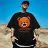 Mannen T-shirts F MEISJES Zomer Gelukkig Beer Grafische T-shirt Homme Katoen Korte Mouw Tee Tops Y2K Streetwear Gedrukte T-shirts Voor Mannen