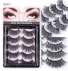 Thick Natural Long Wispy False Eyelashes Extensions Soft Light Handmade Reusable Fake Lashes Full Strip Lashes Makeup