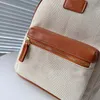 Zaino da viaggio in pelle da donna, nuovo zaino di design, borsa da viaggio a quadri di grande capacità, borsa da college per il tempo libero, borsa a spalla singola