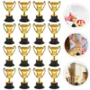 Objets décoratifs Figurines 16 Pcs Award Trophées Prop Football Jouet Trophée De La Coupe De Football Puzzle Jouets Mini Enfants Trophées Trophée De Baseball En Métal 230714