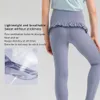 Mädchen Yoga Leggings ll Kinder dünne Strumpfhosen Jogginghosen weiche elastische Schubpush -Up -Sport -Hose Kinder Ballett dünne Hose Rüsche Rand