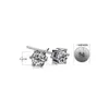 Charm European Style 925 Sterling Sier Six Claw Orecchini Piercing Clear Cz Wedding Stud Orecchino Gioielli Donna Regalo all'ingrosso Drop Del Dhc2D