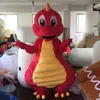 Costume de mascotte de dinosaure rouge bleu usine 2018 pour adulte à porter229k