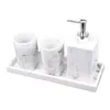 Conjunto de acessórios de banho Acessórios de banheiro Bandeja de frasco de loção Recarregável Essencial para balcão El Apartment Fácil de limpar resistente