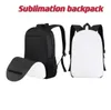 New Sublimation DIY Backpacks Blank other office Supplies heat transfer printing Bag Personal Creative Polyester School Student Bag 0714