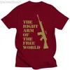 T-shirt da uomo Sconto 2018 New Fashion Summer Fn Fal Fan T Shirt 7 62 Mm The Right Arm Of The Free World T Shirt 032127 L230713