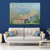 Pinturas famosas de Claude Monet Gardeners House at Antibes Impressionist Landscape Painted Oil Artwork Decoração da casa