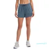 2024 LL LELEMONS WOMENS YOGA SHONTS FEMININE CARICO OUTFIT CINCHABLE DROWCORD RONING SHORT PANTS LADIES SPORTSWEAR SOLID COLOR GIRLS ERCUSIS2310