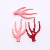 Pendant Necklaces Natural Sea Bamboo Red Coral Pendants For Jewelry Making DIY Necklace 25x45-35x65mm Branch Charms Accessories