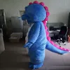 2018 Factory Blue Red Dinosaur Mascot Dino Costume for Adult to wear224v