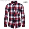 Chemises décontractées pour hommes Nouveaux styles au printemps et en automneFlannel Shirt Men Slim Fit Plaid Chemises décontractées à manches longues Chemises pour hommes Tendance T230714