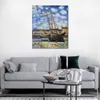 Boot bij Eb Fecamp 1881 Claude Monet Schilderij Impressionistische Kunst handgeschilderde Canvas Muur Decor Hoge Kwaliteit