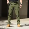 Pantalons pour hommes 2023 hommes printemps mode tactique Cargo Combat armée militaire mâle nombreuses poches Flexible pantalon décontracté F152