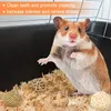 Hamster Speelgoed Set Konijn Cavia Kauwspeelgoed Natuurlijk Houten Voor Chinchilla Dumbells Wip Schommel Tunnel 230713