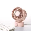 Ventilatori elettrici Mini ventilatore USB Ventilatore a batteria ricaricabile con timer Ventilatore a vento forte 4 foglie Desktop portatile Ufficio silenzioso Campeggio all'aperto