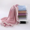 Szaliki zwykły koronkowy łańcuch bąbelek szyfonowy szafy szal w diecie wysokiej jakości okładka plażowa bufandas Ramadan Islamski muzułmański sjaal 2023