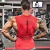 Męskie topy zbiornikowe marka Just Gym Odzież Fitness Side odcięte tshirty upuszczone paznokurki kulturystyka trening kamizelka bez rękawów