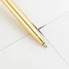 Luxury Quality Business Office School Stationery Metal Ballpoint Journaling Pen Rose Gold Black Blue Ink