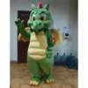 Factory Direct Adult Cartoon Character Cute Green Dragon Mascot Costume Halloween Party costumi251e