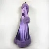 Party Dresses Real Po Purple Prom Luxury Feathers Robes Poshoot Fluffy Robe Dress Custom Made Made