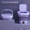 Buckets 8L Washing Machine Blue Light Detachable Drain Basket Vibration Wave Imitation Hand 3 Levels Timing UK Plug Portable 230714