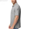 T-shirts pour hommes Polo d'été pour hommes Chemises de golf Haut à manches courtes T-shirt Respirant Tactique Football Chemises d'affaires décontractées avec poche latérale L230713