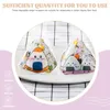 Ensembles de vaisselle 50 pièces décor japonais Onigiri Wrapper Biscuit Bag Triangle Wrappers Plastic Bulk