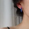 Pendientes de aro de acero inoxidable, Color caramelo, aceite que gotea para mujeres y niñas, accesorios de joyería circulares simples