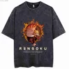 القمصان للرجال anime kimetsu no yaiba demon slayer غسلت tshirts الرجال نساء inosuke manga tops tees for summer harajukustretwear Z230714