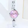 Montres-bracelets petit cadran or Rose femmes montres de mode bracelet en alliage de luxe dames horloge fille accessoires Bracelet montre