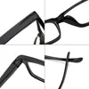 Sonnenbrille Transparente Anti-Blaulicht-Brille Unisex Retro Flache optische Computer-Gaming-Brille