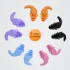 10pcs Fourth Generation Triple Layer Earplugs Flexible Silicone Reusable Hearing Protection Earplugs For Reducing Sleep Noise Sensitivity .