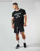 Męskie koszulki Nowe męskie koszulka T-Shirt Summer Sports Short Sleeve Gym T Shirt Training Bawełniany trening Koszulka jogging rajstopy fitness TEE TEE TOPS TODOUS L230713